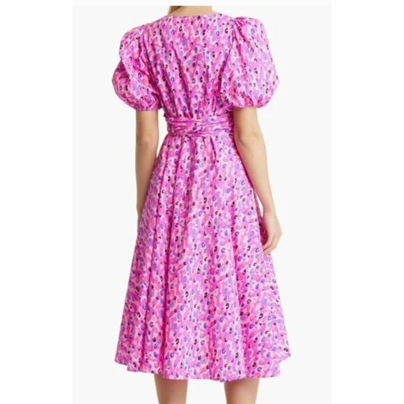 Lilly Pulitzer Women’s Dress Juney Elbow Sleeve Cotton Midi - Picture 2 of 7